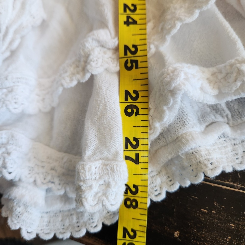 Scully Ruffle Western Shirt Womens XXL Bell Flare Long Sleeves White Cowgirl NWT - Picture 7 of 14